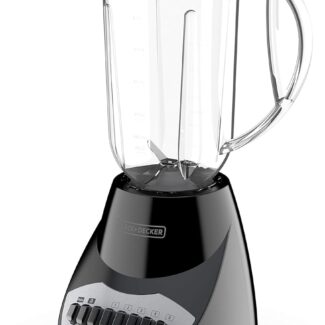 BLACK+DECKER Crush Master Blender, 10-Speeds with Stainless Steel Blades, Black, BL2010BP